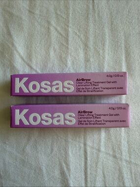 2 set - Kosas Air Brow Clear Lifting Treatment Gel With Lamination Effect, Clear